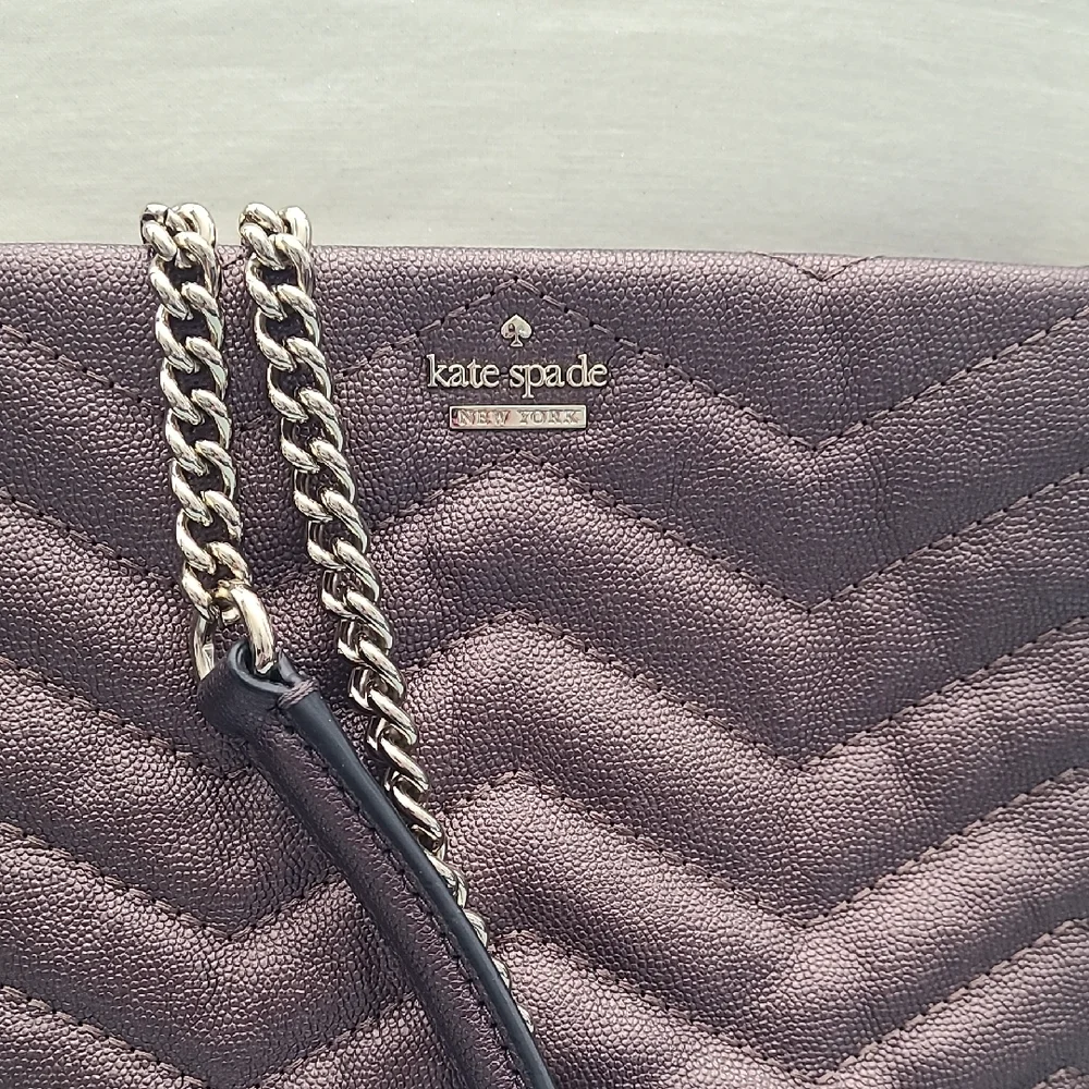 Kate Spade Reese Park Ellery Quilted Leather Crossbody Bag - Bronze